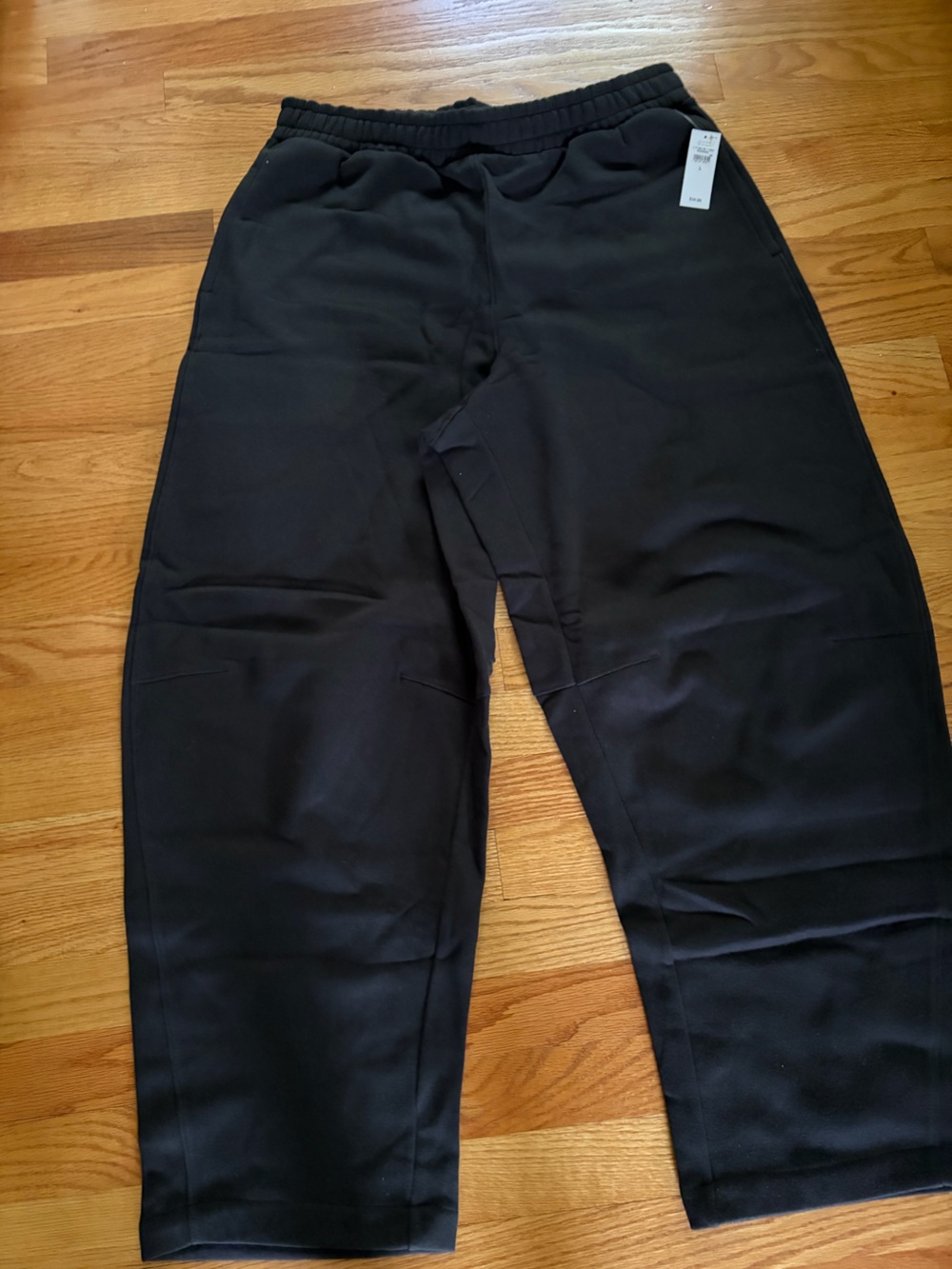 GAP Black Women's Track Joggers - Relaxed Fit Barrel style